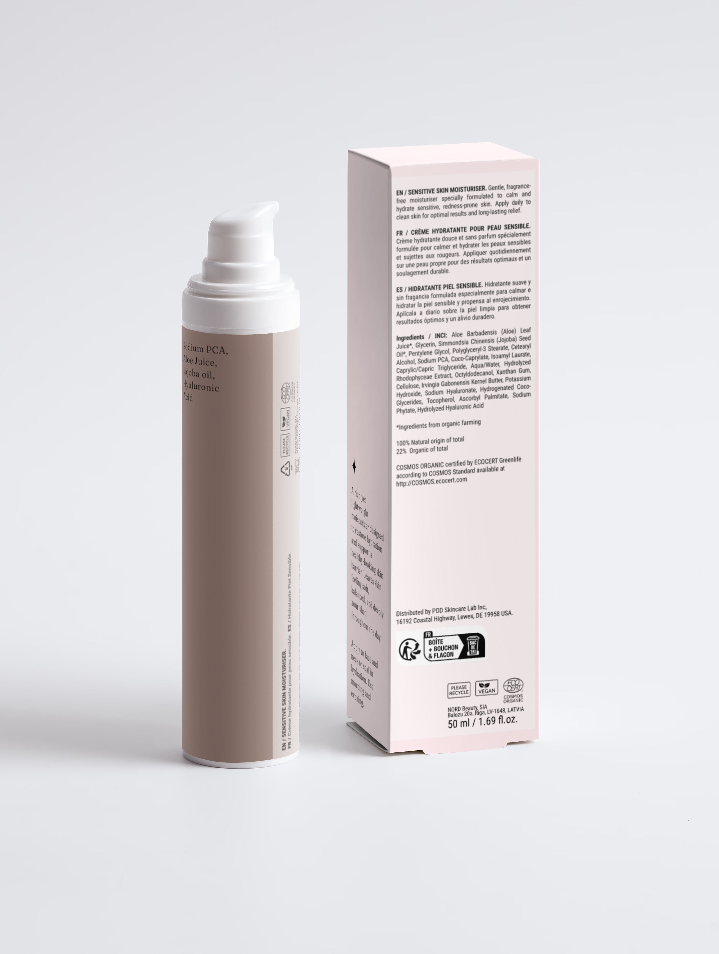 Sensitive Skin Moisturiser, Fragrance Free